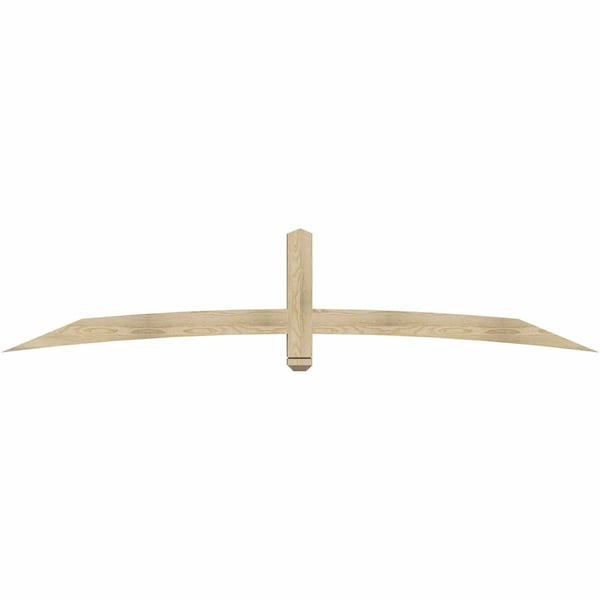 Ekena Millwork Bellingham Rough Sawn Timber Gable Bracket, Douglas Fir, 96"W x 20"H x 4"D x 4"F, 5/12 Pitch GBW096X20X0404BEL00RDF - main